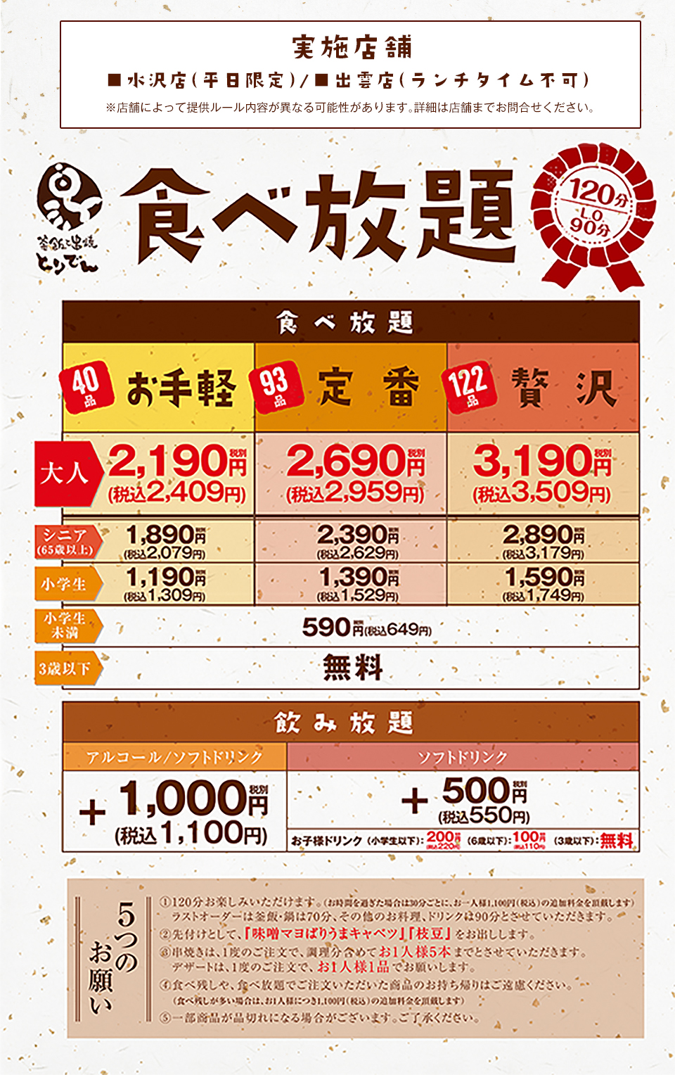 食べ放題
